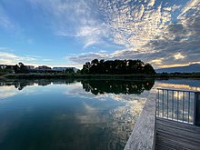 Le Lac des Vernes depuis son point d'observation.