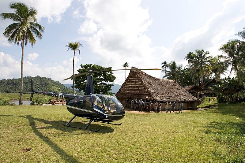 File:Landing in a remote village (14881116294).jpg