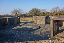 3.7-inch gun emplacements at Lavernock Battery Lavernock Battery, February 2018 (02).jpg