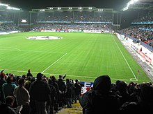 Lerkendal during a Rosenborg home UEFA Champions League match against Chelsea in 2007