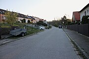 Čeština: Lesní ulice v Rudolfově, okres České Budějovice, Jihočeský kraj. English: Lesní street in Rudolfov, České Budějovice District, South Bohemian Region, Czechia.