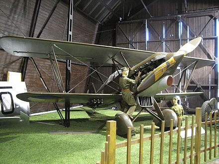 A replica B-534 at the Prague Aviation Museum, Kbely