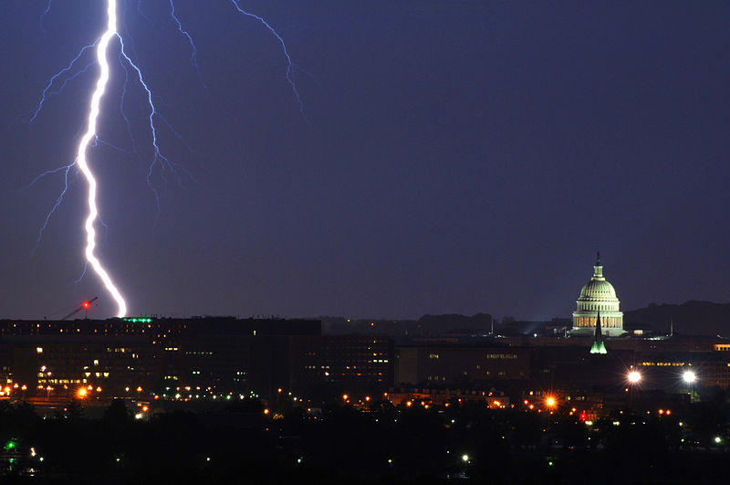 File:Lightning strike near Capitol building.jpg