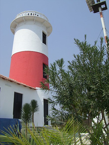 The restored Lobito Lighthouse. The original lighthouse was destroyed during the brutal Angolan Civil War.