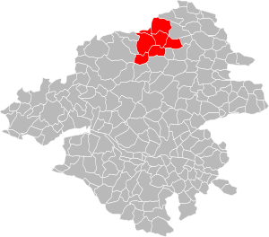 Location of the CC du Secteur de Derval in the Loire-Atlantique department