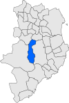 Localització de la Bisbal d'Empordà respecte del Baix Empordà.svg