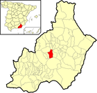 Расположение муниципалитета Велефике на карте провинции
