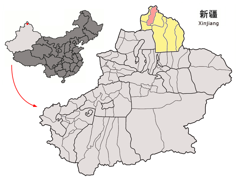 File:Location of Burqin within Xinjiang (China).png