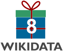 Logo eight Wikidata Birthday.png
