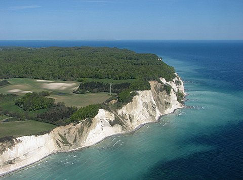 Southern cliffs seen from South East