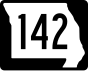 Route 142 marker