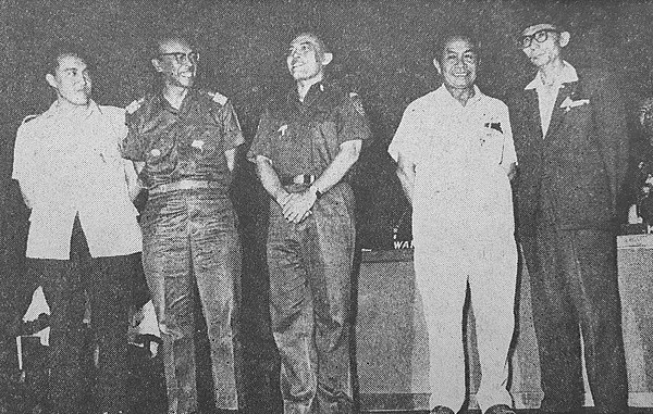 The leadership of the Indonesian Provisional People's Consultative Assembly at the time of the 1967 Special Session