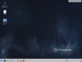 Bureau par défaut de Mageia 5 (KDE).