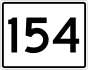 State Route 154 Markierung