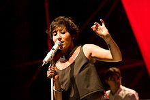 Malika Ayane won the Critics Award in 2010 and in 2015, singing "Ricomincio da qui" and "Adesso e qui (nostalgico presente)", respectively. Malika Ayane 2.jpg