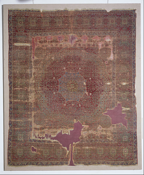 Mamluk prayer rug. c. 1500. Museum of Islamic Art, Berlin