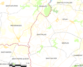 Poziția localității Saint-Palais