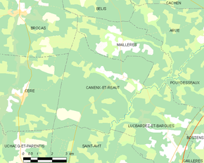 Poziția localității Canenx-et-Réaut