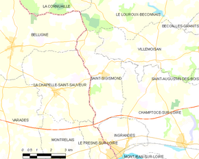 Poziția localității Saint-Sigismond
