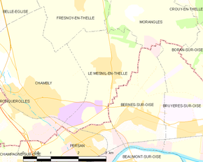 Poziția localității Le Mesnil-en-Thelle