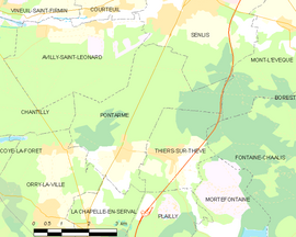 Mapa obce Pontarmé