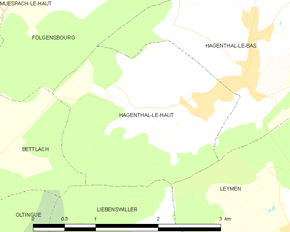 Poziția localității Hagenthal-le-Haut