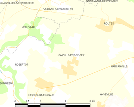 Mapa obce Carville-Pot-de-Fer