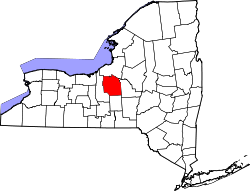 Karte von Onondaga County innerhalb von New York