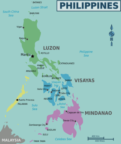 Grafik: Regionalkarte Philippinen