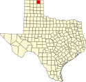 Map of Texas highlighting Ochiltree County.svg