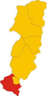 Map of comune of Carmignano (province of Prato, region Tuscany, Italy).svg