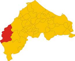 Sassoferrato - Mapa