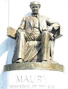 Pathfinder of the Seas monument, Monument Avenue, Richmond, Virginia. Dedicated November 11, 1929. Removed July 2, 2020.