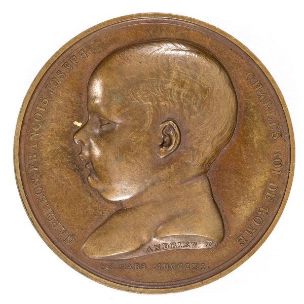 File:Medalj med Napoleon II som barn i profil samt text - Skoklosters slott - 99310.tif