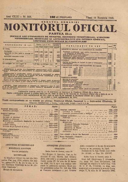 File:Monitorul Oficial al României. Partea a 2-a 1945-11-16, nr. 263.pdf