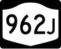 New York State Route 962J marker