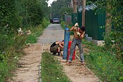 English: Nakhabino - Pavlovskaya sloboda railway line