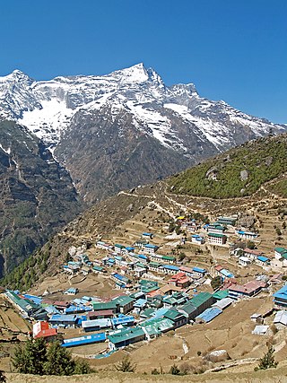 <span class="mw-page-title-main">Namche Bazaar</span> Neighborhood in Solukhumbu District, Province No. 1, Nepal