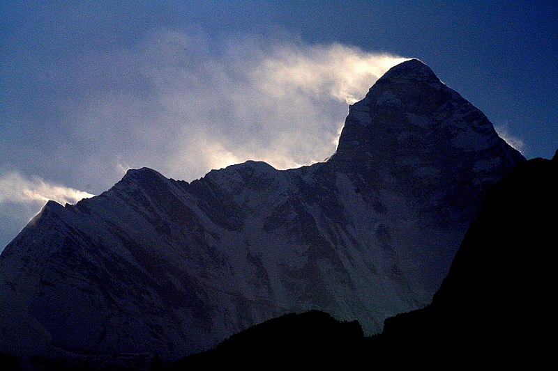 File:Nanda devi in silhouette.jpg