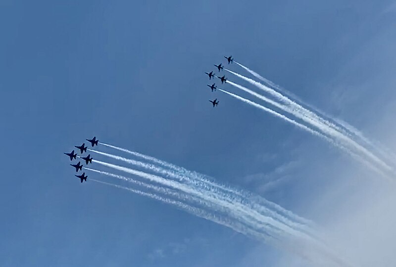 File:Navy Blue Angels and Air Force Thunderbirds Over Arlington (VA) May 1, 2020 (49871928891).jpg