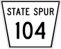 Nebraska State Spur 104.svg