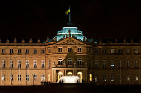 Deutsch: Das Neue Schloss am Schloßplatz in Stuttgart. English: The New Palace in Stuttgart, Germany.