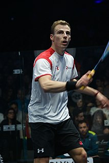 Nick Matthew British squash player