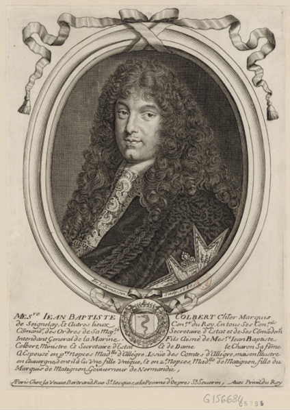 File:Nicolas II de Larmessin - Jean-Baptiste Colbert, Marquis de Seignelay, 1680.png