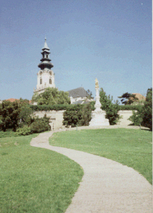 Nitra, Cathedral Nitra, Cathedral from lower town.gif