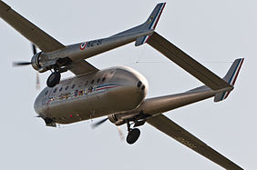 English: Nord 2501 Noratlas (F-AZVM, cn 105) at "Oldtimer Fliegertreffen Hahnweide 2011" (EDST). Deutsch: Nord 2501 Noratlas (F-AZVM, cn 105) auf dem Oldtimer Fliegertreffen Hahnweide 2011 (EDST).