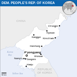 North Korea - Location Map (2013) - PRK - UNOCHA.svg