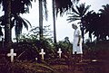 Nurse-nun visits graves of victims of Zaire Ebola outbreak (1976).