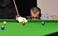 Deutsch: Bild aufgenommen in Berlin während des German Masters im Snooker 2014. Olivier Marteel. English: Picture taken in Berlin during the Snooker German Masters in 2014. Olivier Marteel.