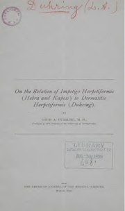 Miniatuur voor Bestand:On the relation of impetigo herpetiformis (Hebra and Kaposi) to dermatitis herpetiformis (Duhring) (IA 101489477.nlm.nih.gov).pdf